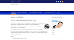 Desktop Screenshot of groundfaulttesting.com