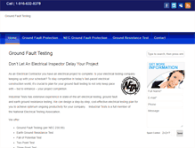 Tablet Screenshot of groundfaulttesting.com